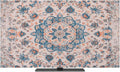 Vintage Ethnic Flower Texture Indoor TV Cover, Elastic TV Screen Protector by Unknown