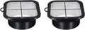 PATIKIL 6" Duct Connector Flange, 2 Pack Exhaust Hose Flange ABS Ventilation by PATIKIL