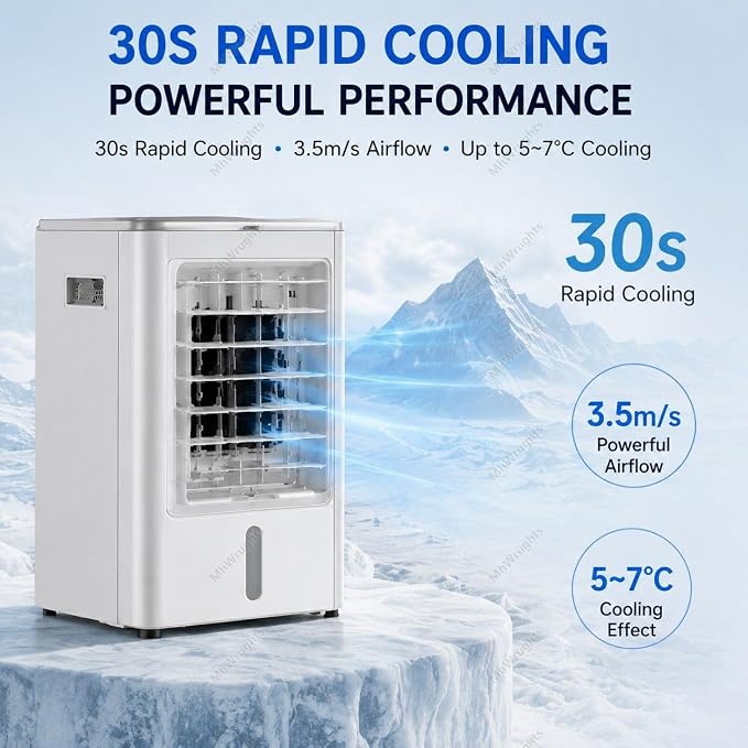 Mini Evaporative Air Conditioner, 12V/24V Portable Air Cooler - Image 5