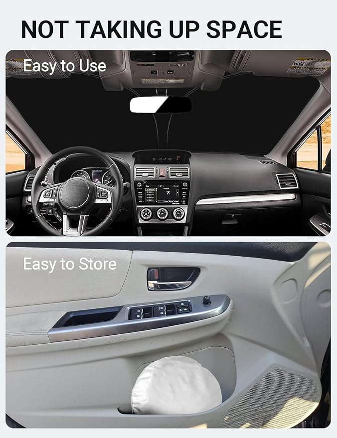 Proadsy 2026 Upgrade Front Windshield Sun Shade Foldable Sunshade Protector Sun - Image 8