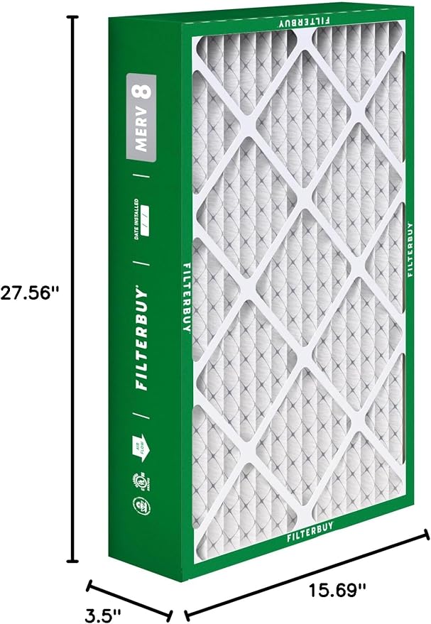 Filterbuy 15.75x27.63x3.50 Air Filter MERV 8 Essential Dust & Allergy Defense - Image 10