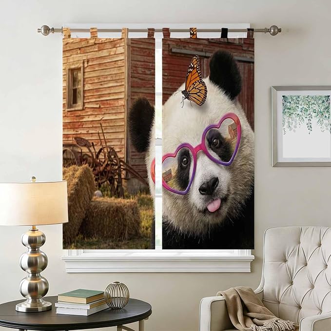 Farm Panda Living Room Curtains 84 Inch Length, Window Curtains Tab Top - Image 2