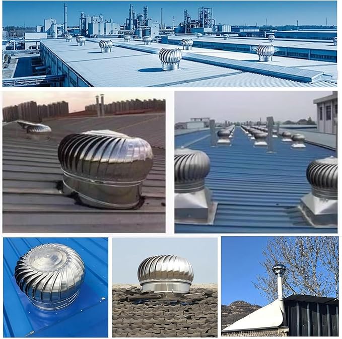 Non-Powered Attic Rainproof Air Outlet, Leakproof Chimney Ventilation Cover - Image 7