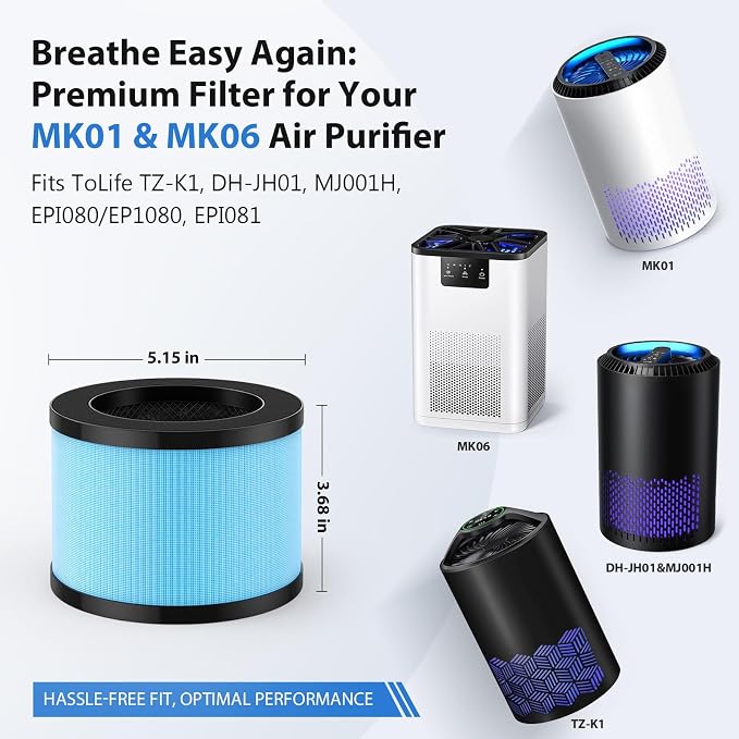 MK01 & MK06 Air Filter Replacement Compatible - Image 5