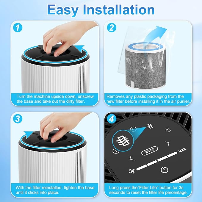 4 Pack HP102 Replacement Filter Compatible - Image 7
