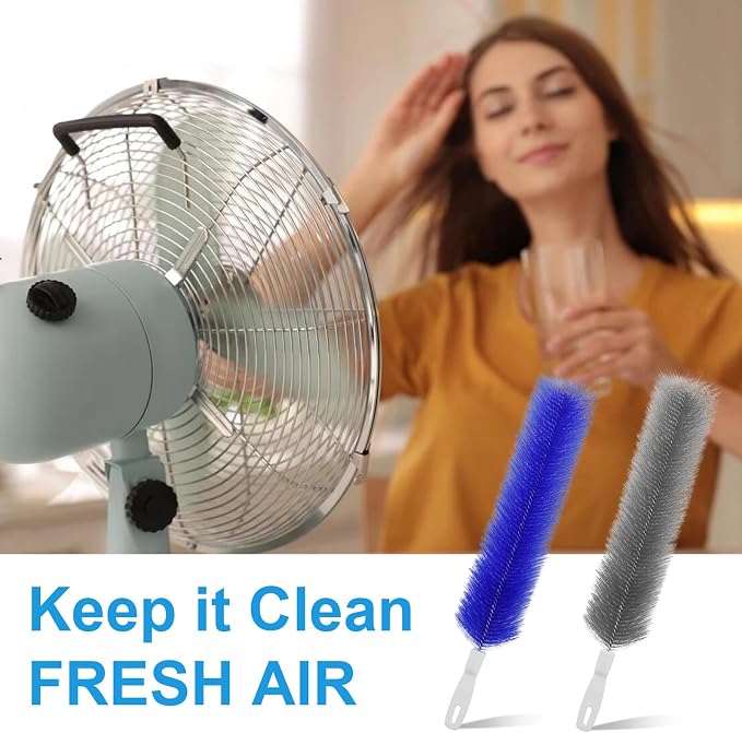4 Pcs Cobweb Duster, Bendable Fan Cleaner Brushes Set Reusable, Plastic - Image 6