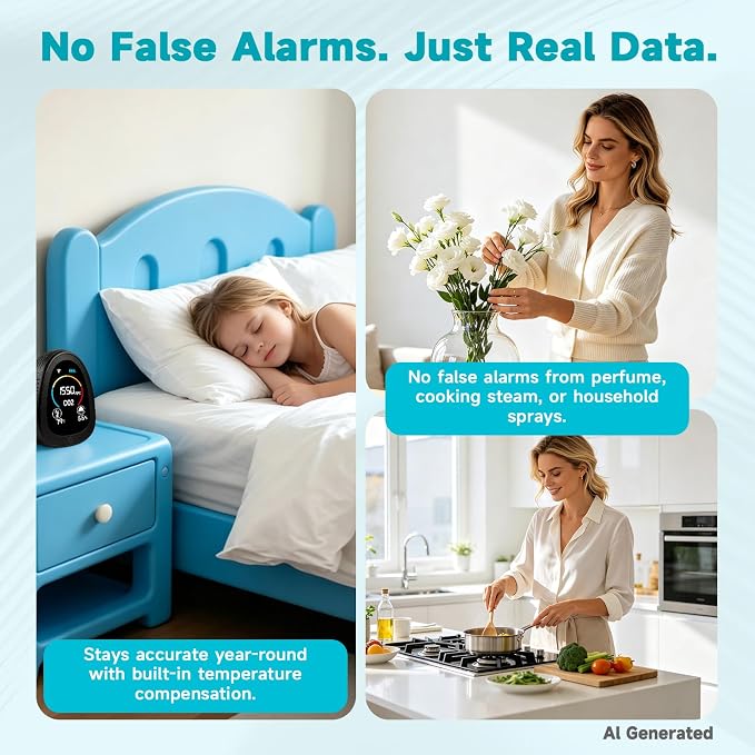 AIRNERGY Portable CO2 Monitor Indoor Air Quality Monitor - Image 5