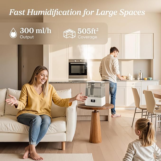 Levoit Humidifiers for Bedroom Large Room, 60H Runtime, Smart App | Top Fill - Image 3