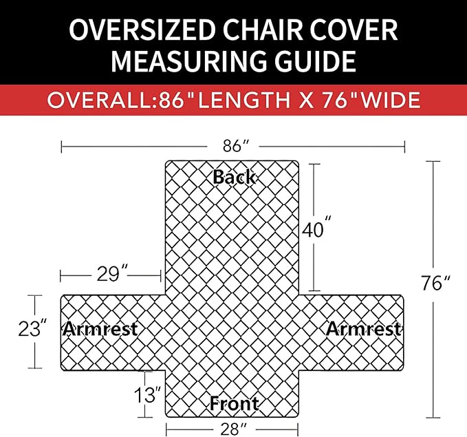 Easy-Going Oversized Chair Sofa Slipcover Reversible Sofa Cover Water Resistant Couch Cover Furniture Protector Cover with Elastic Straps for Pets Dog (Oversized Chair, Light Gray/Light Gray)