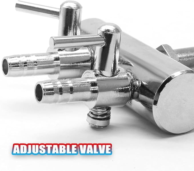 Aquarium Air Pump Valve, Aquarium Air Line Splitter Metal Fish Tank Distributor - Image 3
