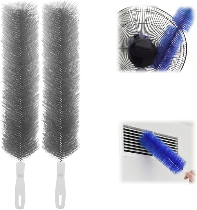 Bendable Microfiber Head, 2026 Fan Cleaner Brush, Washable Reusable Dust Remover by UUJQAC