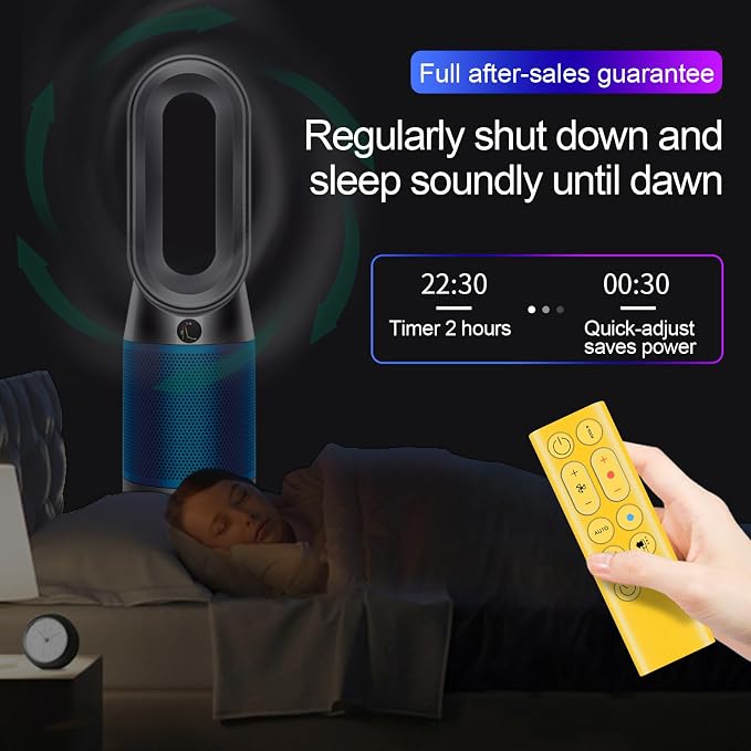 Replacement Remote Control for Dyson HP04 HP05 HP06 HP09 Fans-Yellow | - Image 5