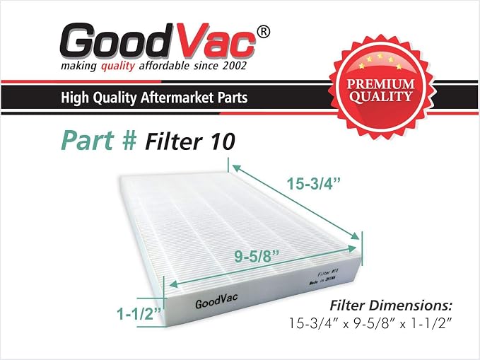 GOODVAC Replacement Filter to fit Sharp FZ-C100HFU KC-850U - Image 3
