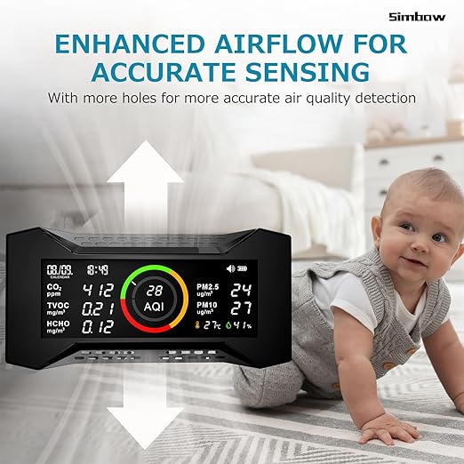8-in-1 Air Quality Monitor Indoor, CF-20 Portable Air Quality Tester CO2 - Image 6
