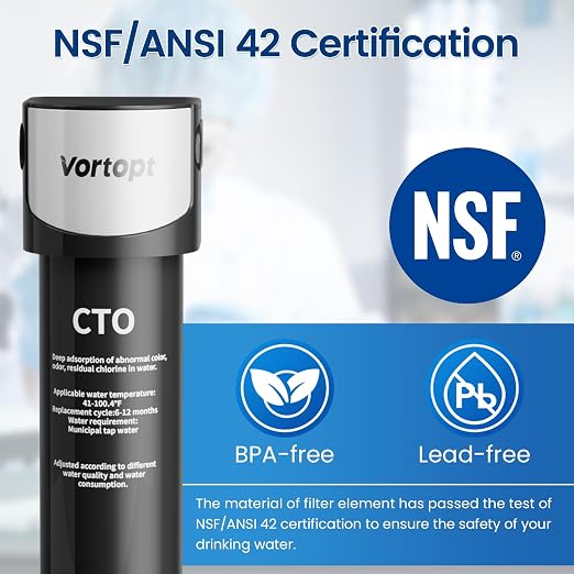 Vortopt Replacement Filter for Q5-C2 & Q6-C2 Under Sink Water Filter System - Image 3