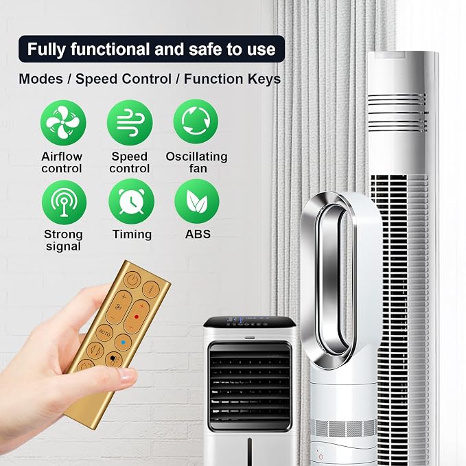 Replacement Remote for Dyson HP06/HP05/HP04 Pure Hot+Cool Fan-Gold | Easy to use - Image 3
