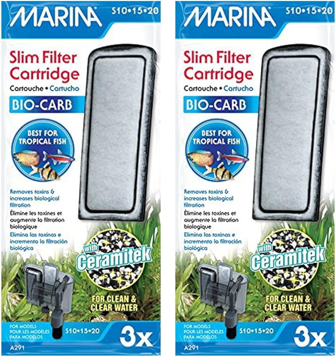 Marina Slim Filter Carbon Plus Ceramic Cartridge by Marina