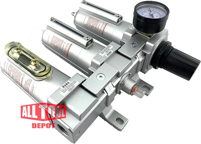 3 STAGE, HEAVY DUTY INDUSTRIAL GRADE FILTER REGULATOR COALESCING DESICCANT - Image 5