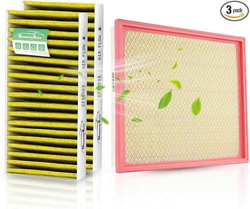 1*Engine and 2*Cabin Air Filter Combo by StaunchAuto