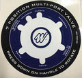 Waterway Plastics Filter Valve Label Decal Sticker 808-0043 fits WVS003 by Waterway