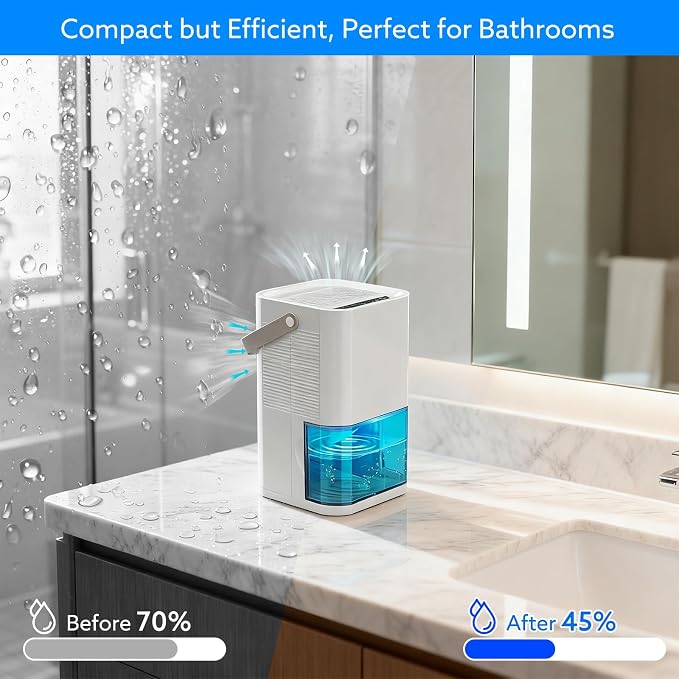 Litever Dehumidifier Dual Core Compact Quiet - Image 6