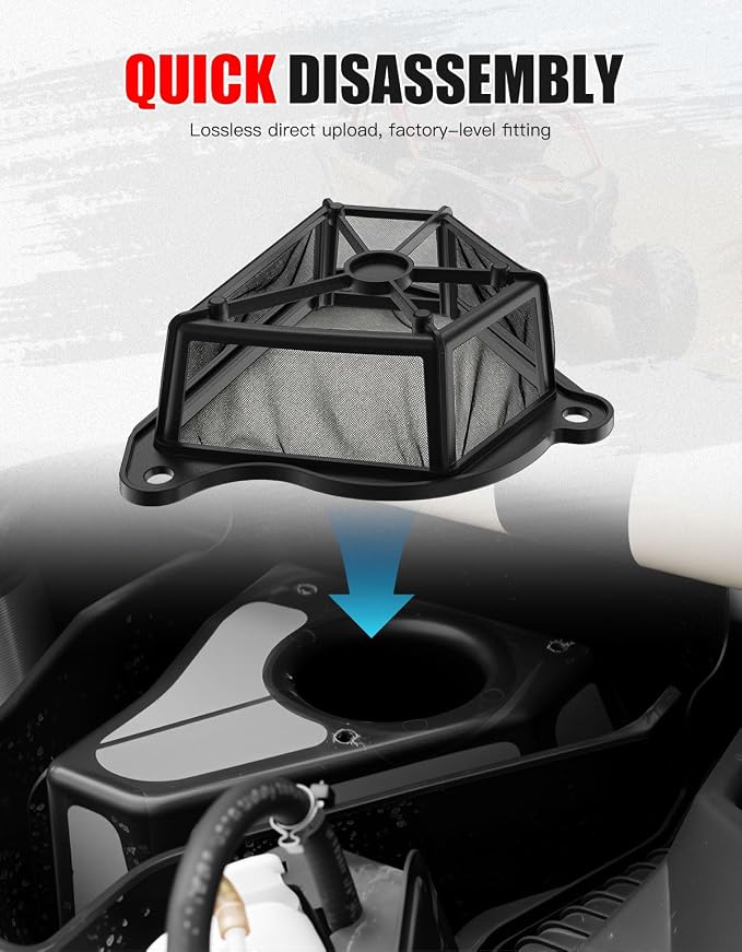 Air Intake Pre-Filter for Can-Am Maverick X3/Max Models, ABS Plastic Debris - Image 5