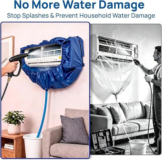 Mini Split Cleaning Kit, Waterproof Cleaning Bag, AC Cleaning Kit Fits 27" - Image 2