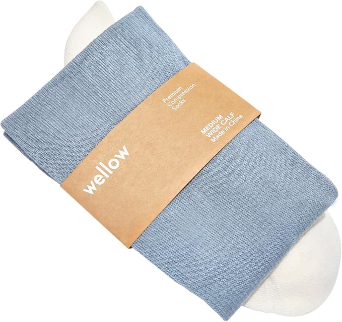 Wellow Wide Calf Compression Socks by WellowCompressionSocks