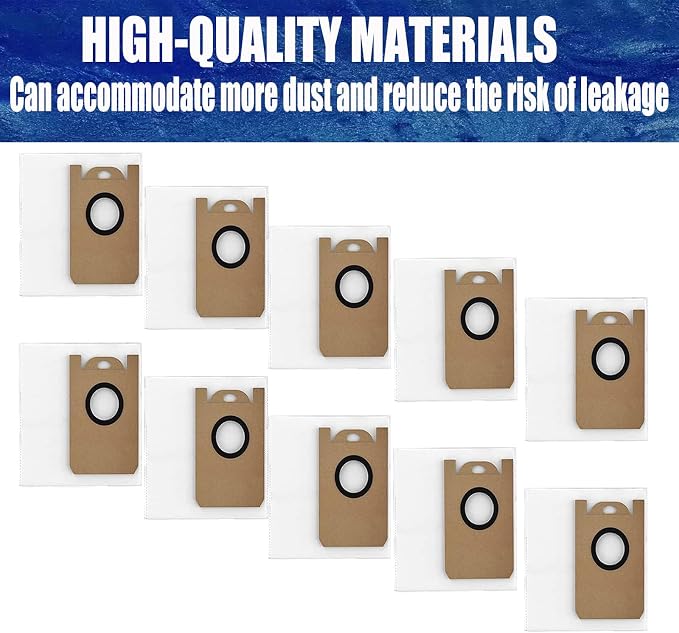 10 Pack Replacement Dust Bags for Airzeen/Honiture Q6 SE Robot Vacuum | - Image 4