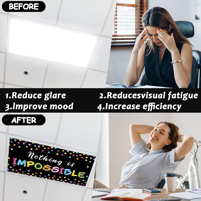6 Pcs Fluorescent Light Covers - Image 4