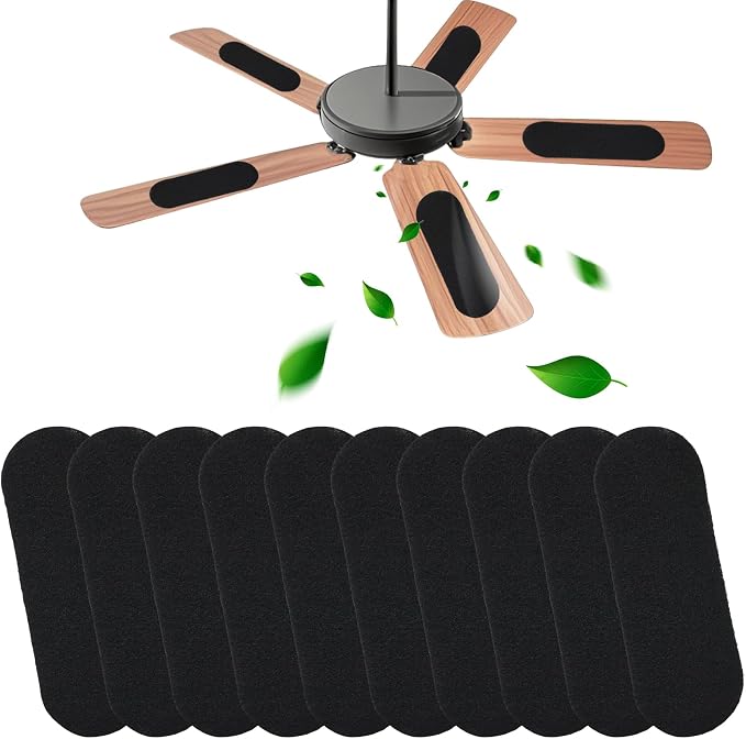 6PCS Ceiling Fan Filters for Blades, Unscented Activated Coconut Shell Carbon - Image 7