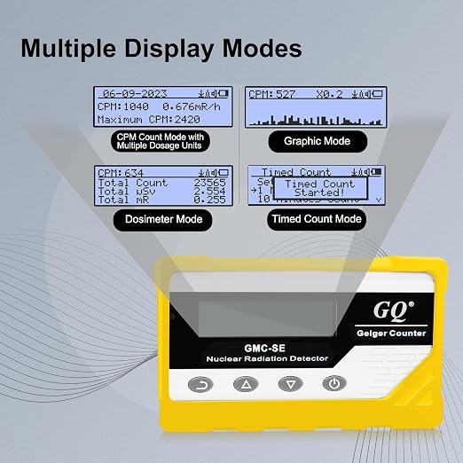 GQ GMC-SE Geiger Counter Radiation Detector Beta Gamma X-ray Portable Radiation - Image 3