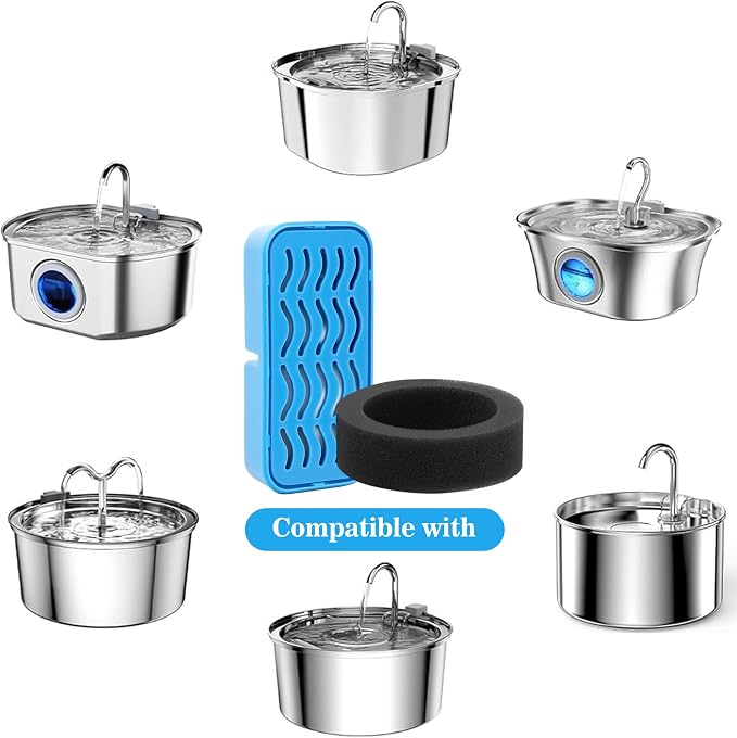 PETCHO 12 Pack Cat Water Fountain Filters Compatible - Image 2