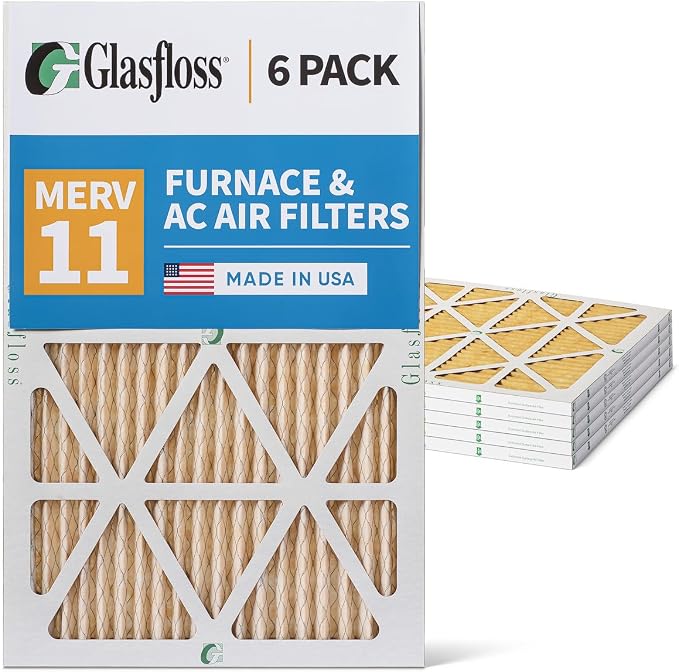 20x30x1 MERV 11 AC & Furnace Air Filters. Box of 6. Actual Size: 19-5/8 x - Image 5