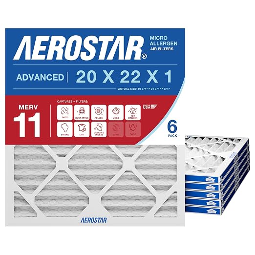 Aerostar 20x22x1 MERV 11 by AirFiltersDelivered