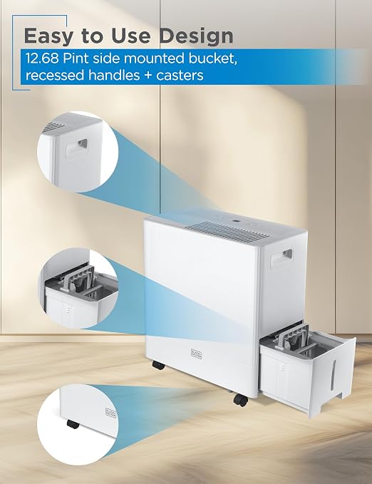 BLACK+DECKER 50-Pint Portable Dehumidifier, Dehumidifier - Image 5