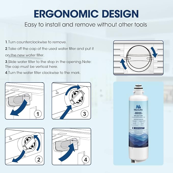 MARRIOTTO Replacement for Bosch Ultra Clarity Pro Water Filter, Compatible - Image 5