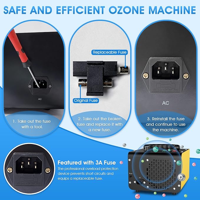 JOBYNA Ozone Generator Water Air, 000mg/h Air Mode & 500mg/h Water Mode Ozone - Image 8