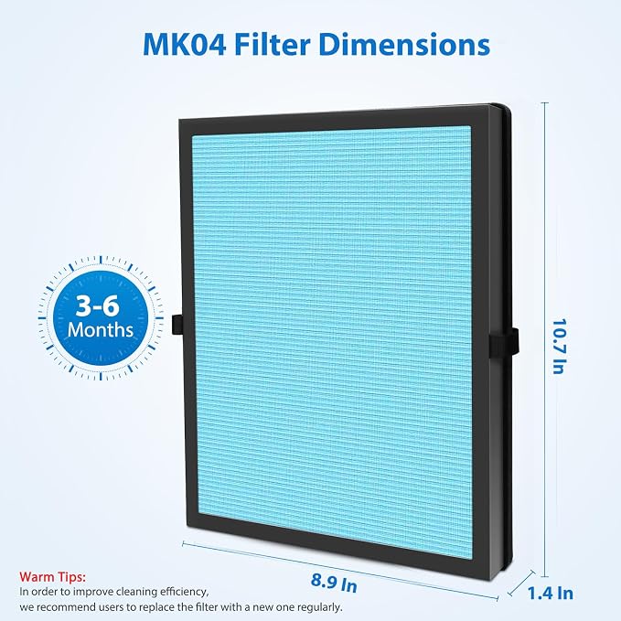 3 Pack MK04 Air Filter Replacement - Image 4