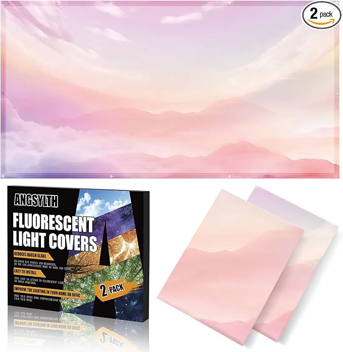 ANGSYLTH 2 Pcs Fluorescent Light Covers by ANGSYLTH