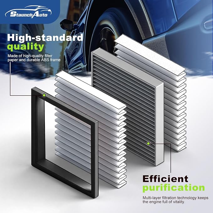 Engine & Cabin Air Filter Set for 2019-2024 Kia Forte, 2020-2023 Forte5 - Image 4