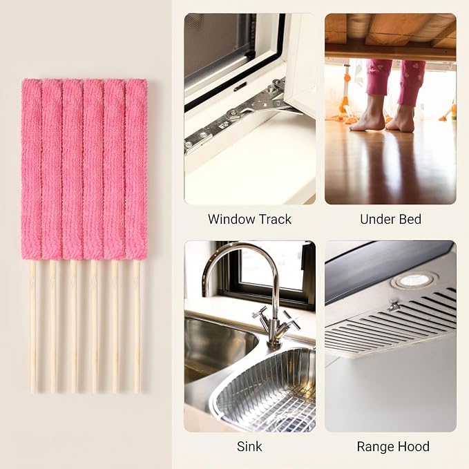 12Pcs Microfiber Detail Duster Sticks, Fan Blade Cleaner Crevice Cleaning Tool - Image 7
