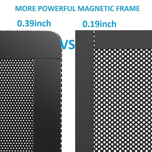 120mm Fan Dust Filter Mesh 4.72inch Magnetic Frame PVC PC Computer Case Fan - Image 4