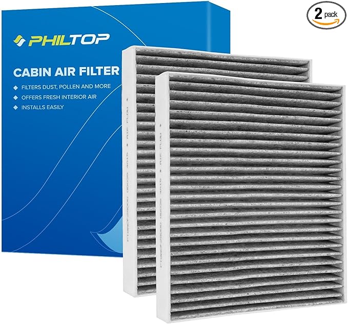 PHILTOP HEPA Cabin Air Filter w/Activated Carbon, Compatible by PHILTOP