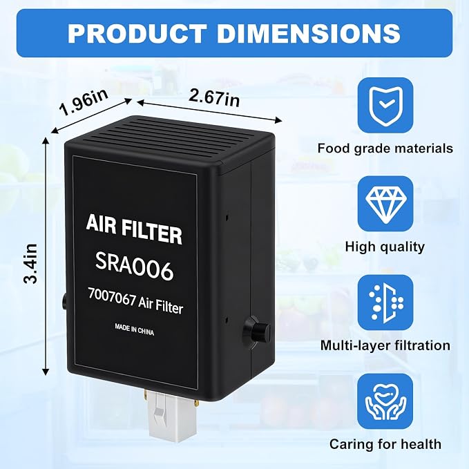 7007067 7042798 Refrigerator Air Purification Cartridge Replacement - Image 2