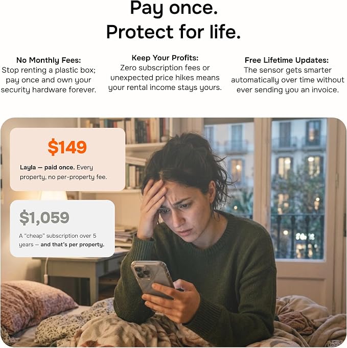 Layla Noise Monitor for Airbnb & Vacation Rentals | AI Occupancy & Noise Sensor - Image 6