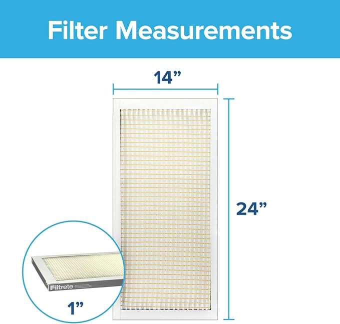 Filtrete 14x24x1 Air Filter MERV 5, MPR 300 Basic Dust Defense, Removes Lint - Image 2