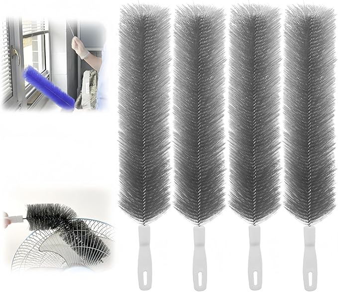 Bendable Microfiber Head, New Fan Cleaner Brush Reusable Dust Remover Washable by AYNUUY