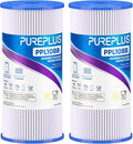 PUREPLUS 1 Micron 10" x 4.5" Whole House Pleated Sediment Filter by PUREPLUS