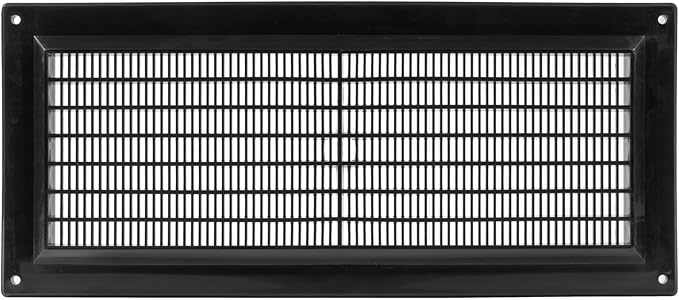 5" x 12" Inch Black Vent Cover by ECOPROVENT